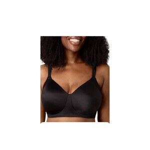 Playtex T-Shirt Wireless Bra Black Size 44 DD Style 4750 NWT